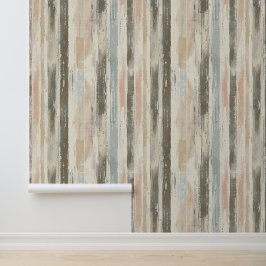 Vertikal skizzierte künstlerische Linien Erdfarben Tapete