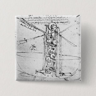 Vertikal stehendes Vogel-winged Fliegen Button