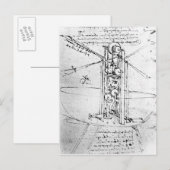 Vertikal stehendes Vogel-winged Fliegen Postkarte (Vorne/Hinten)