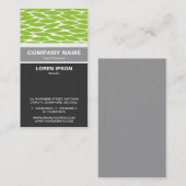 Vertikal verbanden - Abstrakte Blätter - Mars Grn Visitenkarte (Vorne/Hinten)