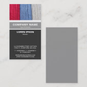 Vertikal verbanden - dunkle Baumwolle Visitenkarte (Vorne/Hinten)