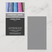 Vertikal verbanden - Rollen aus Baumwolle Visitenkarte (Vorne/Hinten)