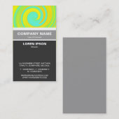 Vertikal verbannt - Abstrakter Swirl 250816 - 01b Visitenkarte (Vorne/Hinten)