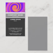 Vertikal verbannt - Abstrakter Swirl 250816 - 01c Visitenkarte (Vorne/Hinten)