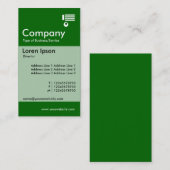 Vertikal verbannt - Grün (006600) Visitenkarte (Vorne/Hinten)