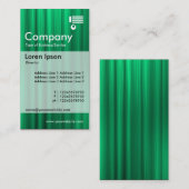 Vertikal verbannt - grün gebürstet visitenkarte (Vorne/Hinten)