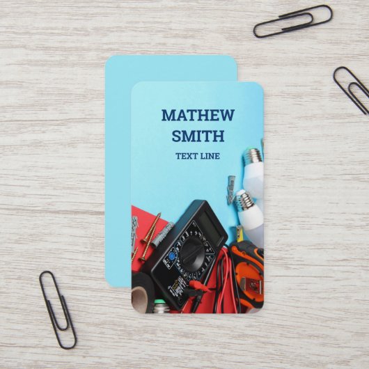 Vertikal Visitenkarte (Vorderseite/Rückseite Beispiel)