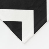 Vertikal Zickzack Fleecedecke (Ecke)