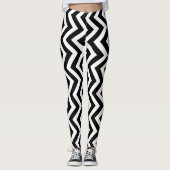 Vertikal Zickzack Leggings (Vorderseite)