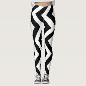 Vertikal Zickzack Leggings (Vorderseite)