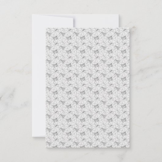 Vertikaldesign One Hundred Two RSVP Karte (Vorderseite)