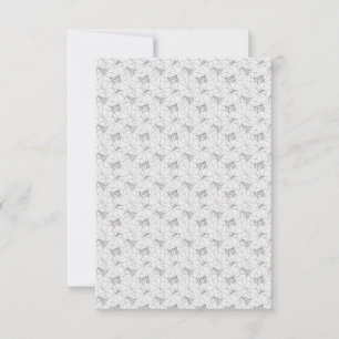 Vertikaldesign One Hundred Two RSVP Karte