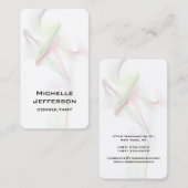 Vertikale Abstrakte Kurven Moderne Mode Visitenkarte (Vorne/Hinten)