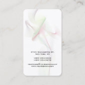 Vertikale Abstrakte Kurven Moderne Mode Visitenkarte (Rückseite)