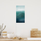 Vertikale Abstrakte Seascape Moderne Abstrakte Kun Poster (Küche)