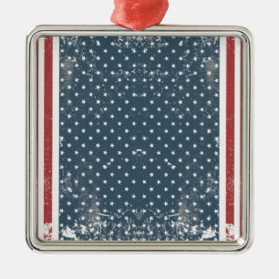 vertikale amerikanische Flagge Ornament Aus Metall