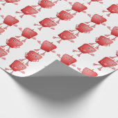 Vertikale Äpfel Geschenkpapier (Ecke)