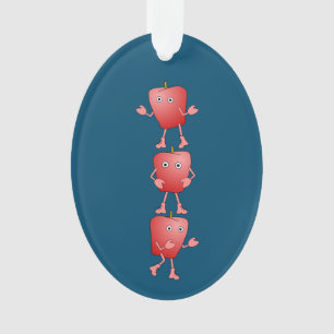 Vertikale Äpfel Ornament