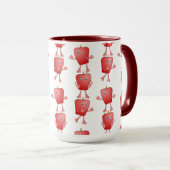 Vertikale Äpfel Tasse (VorderseiteRechts)