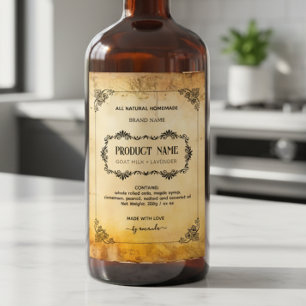 Vertikale Apotheker-Stil-Etiketten Weinetikett