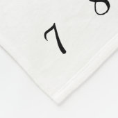 Vertikale Aquarell-Baby-Meilenstein-Decke Fleecedecke (Ecke)