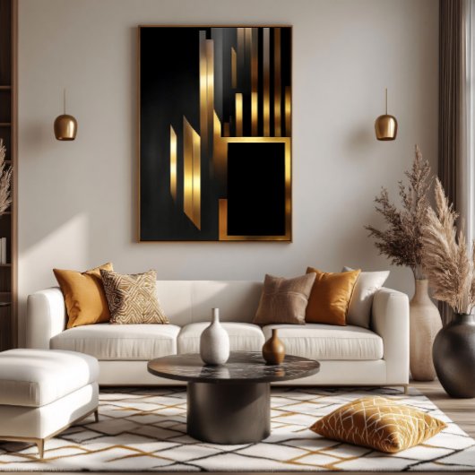Vertikale Art Deco Eleganz Poster