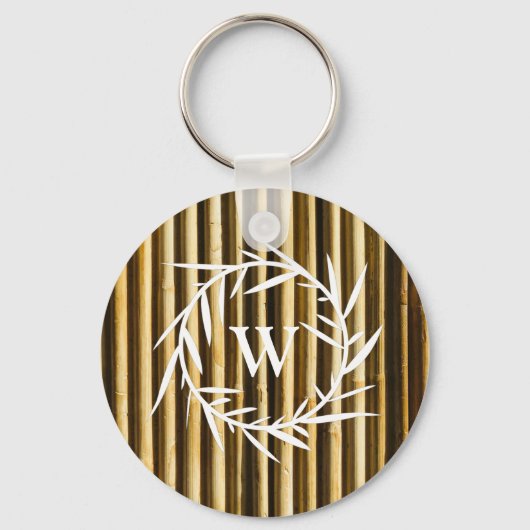 Vertikale Bambuslinien Schlüsselanhänger (Vorderseite)