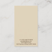 Vertikale Bildvorlage Visitenkarte (Rückseite)