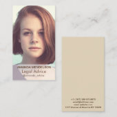 Vertikale Bildvorlage Visitenkarte (Vorne/Hinten)