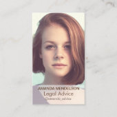 Vertikale Bildvorlage Visitenkarte (Vorderseite)