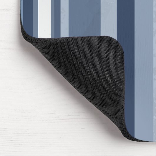 Vertikale blaue Streifen Mousepad (Ecke)