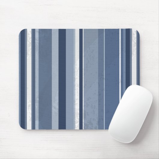 Vertikale blaue Streifen Mousepad (Mit Mouse)