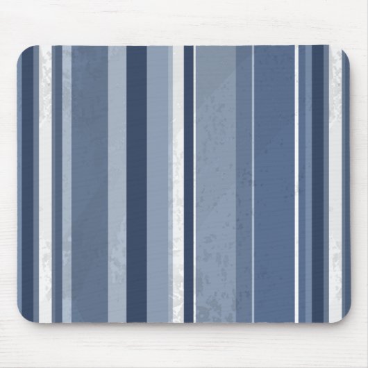Vertikale blaue Streifen Mousepad (Vorne)