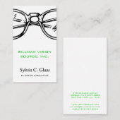 Vertikale Blickwinkel-Sichtweite von Augenbrauen Visitenkarte (Vorne/Hinten)