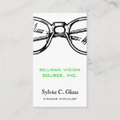 Vertikale Blickwinkel-Sichtweite von Augenbrauen Visitenkarte (Vorderseite)