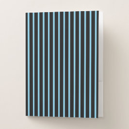 VERTIKALE BLUE & BLACK-STREIFEN BEWERBUNGSMAPPE