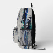 Vertikale Brise Bedruckter Rucksack (Rechts)