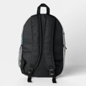 Vertikale Brise Bedruckter Rucksack (Rückseite)