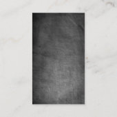 Vertikale Chalkboard Grau-rote Line-Visitenkarte Visitenkarte (Rückseite)