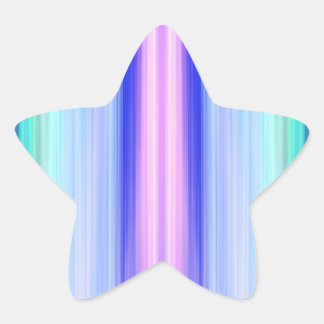 Vertikale Color Stripes Stern-Aufkleber