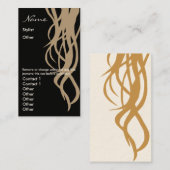 Vertikale der Stylist-Geschäfts-Karte zwei - mit Visitenkarte (Vorne/Hinten)