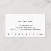 Vertikale dunkle Großraumliese mit Lochkarte Treuekarte (Rückseite)