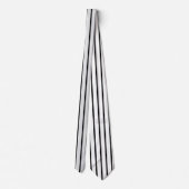 Vertikale dünne Streifen in Schwarz und Grau Krawatte (Rückseite)