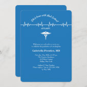 Vertikale Einladung von Caduceus und Life Line (Vorne/Hinten)