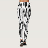 Vertikale Elemente: HandGezeichnet Nahtloser Stil. Leggings (Rückseite)