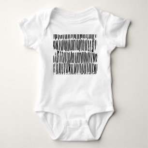 Vertikale Elemente: Nahtloser Handzeichnungsstil. Baby Strampler