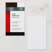 Vertikale farbige Streifen Creative Business Card Visitenkarte (Vorne/Hinten)