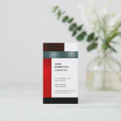 Vertikale farbige Streifen Creative Business Card Visitenkarte (Stehend Vorderseite)