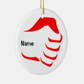 Vertikale Faust-Verzierung Keramikornament (Rechts)