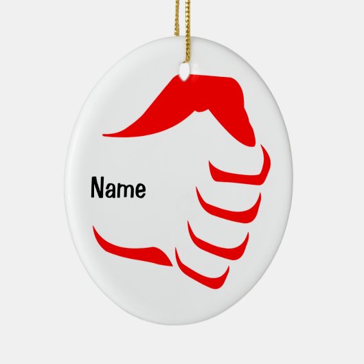 Vertikale Faust-Verzierung Keramikornament (Rechts)